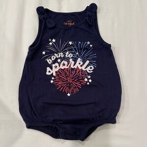 Cat & Jack Navy Blue 'Born to Sparkle' One Piece